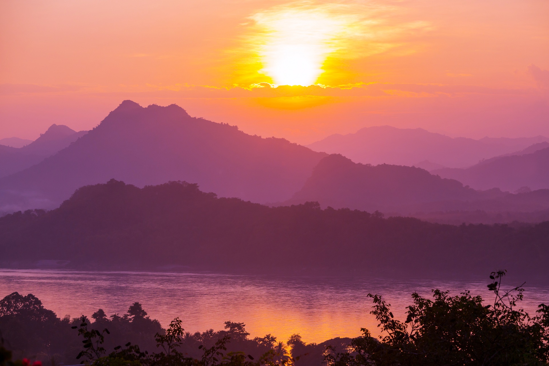 Luang Prabang sunset