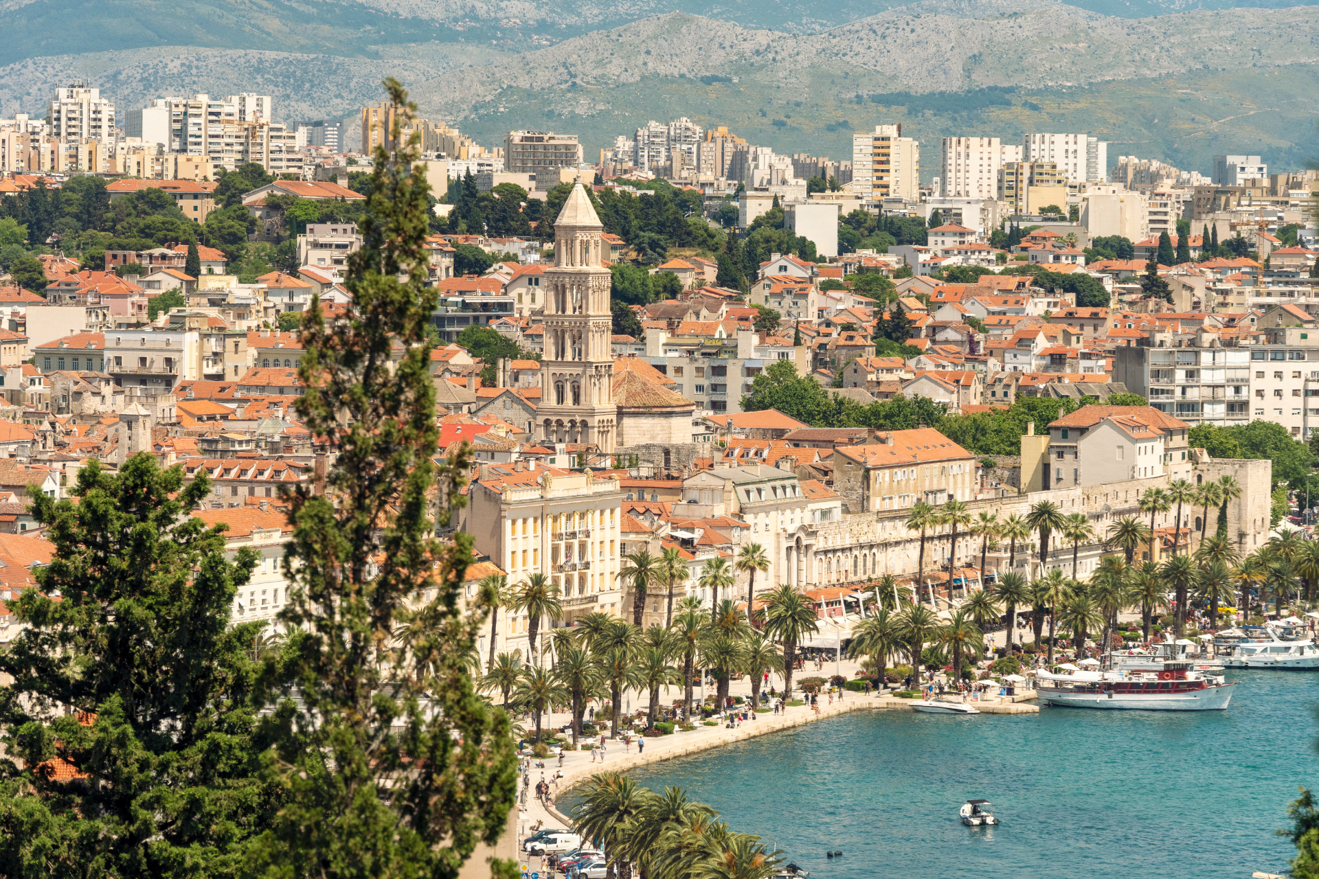 Aerial View of Split in Croatia