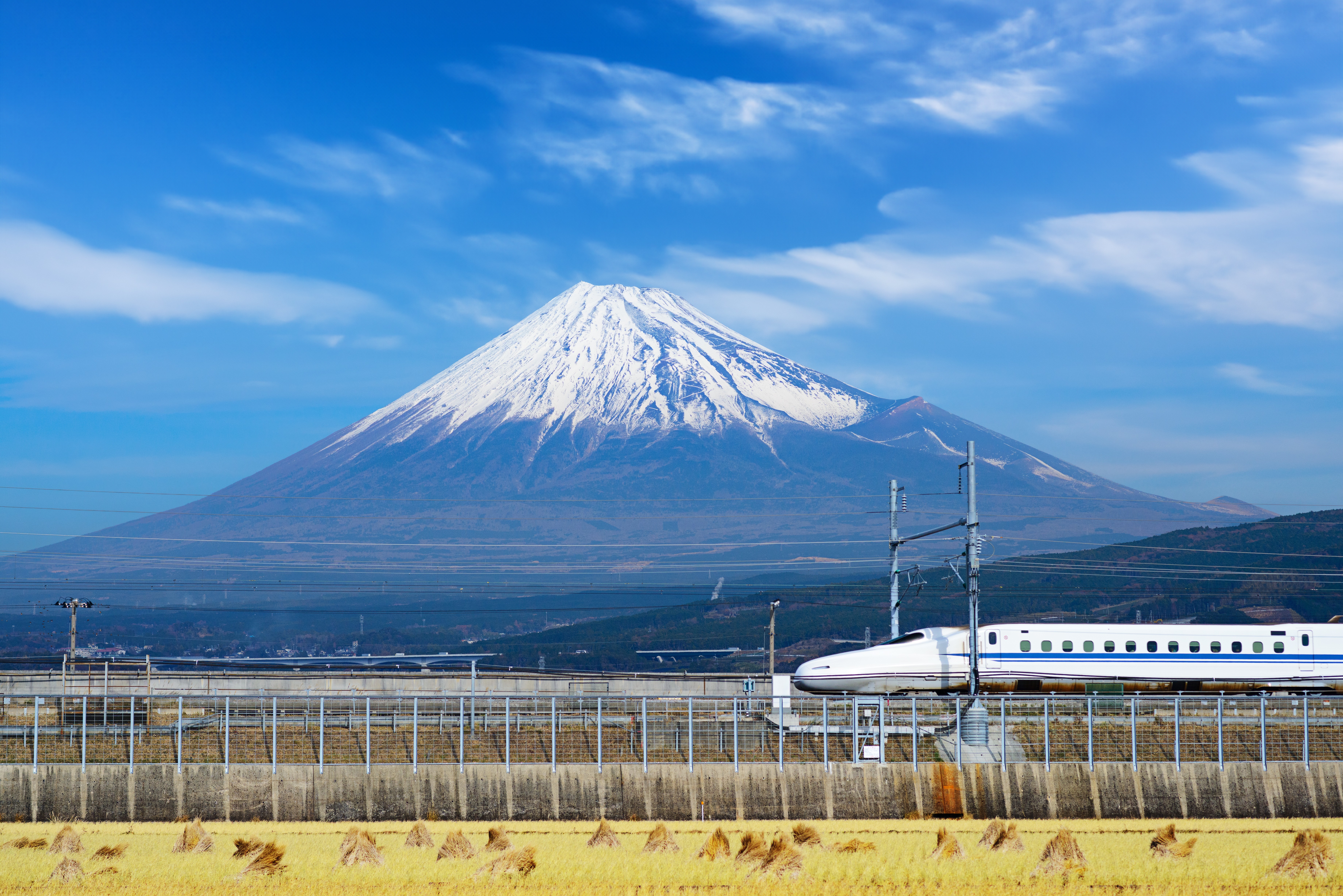 Mount Fuji and Bullet train