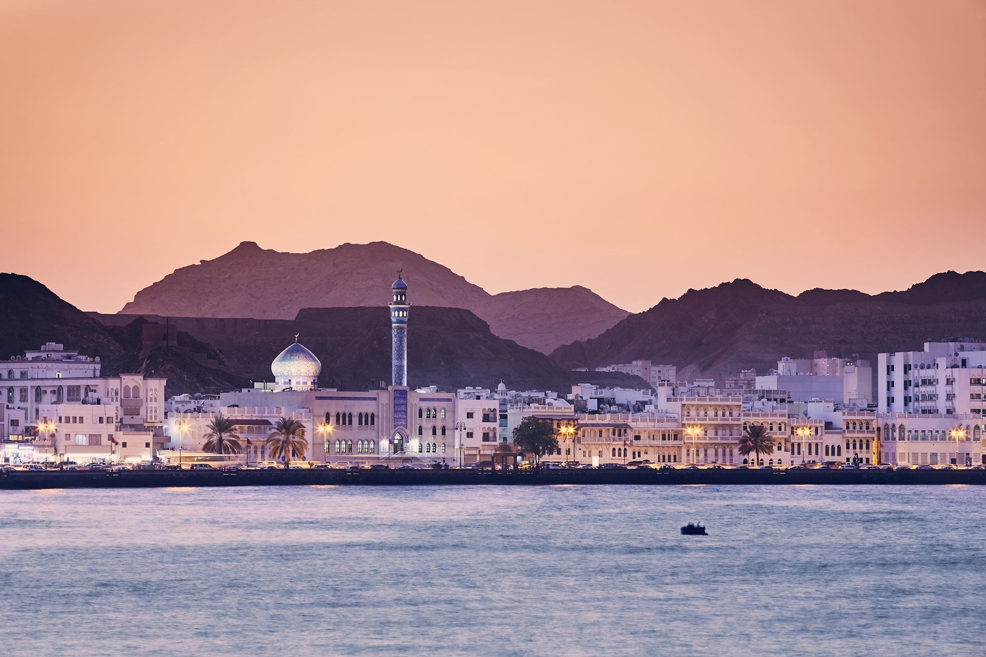 Muscat golden sunset