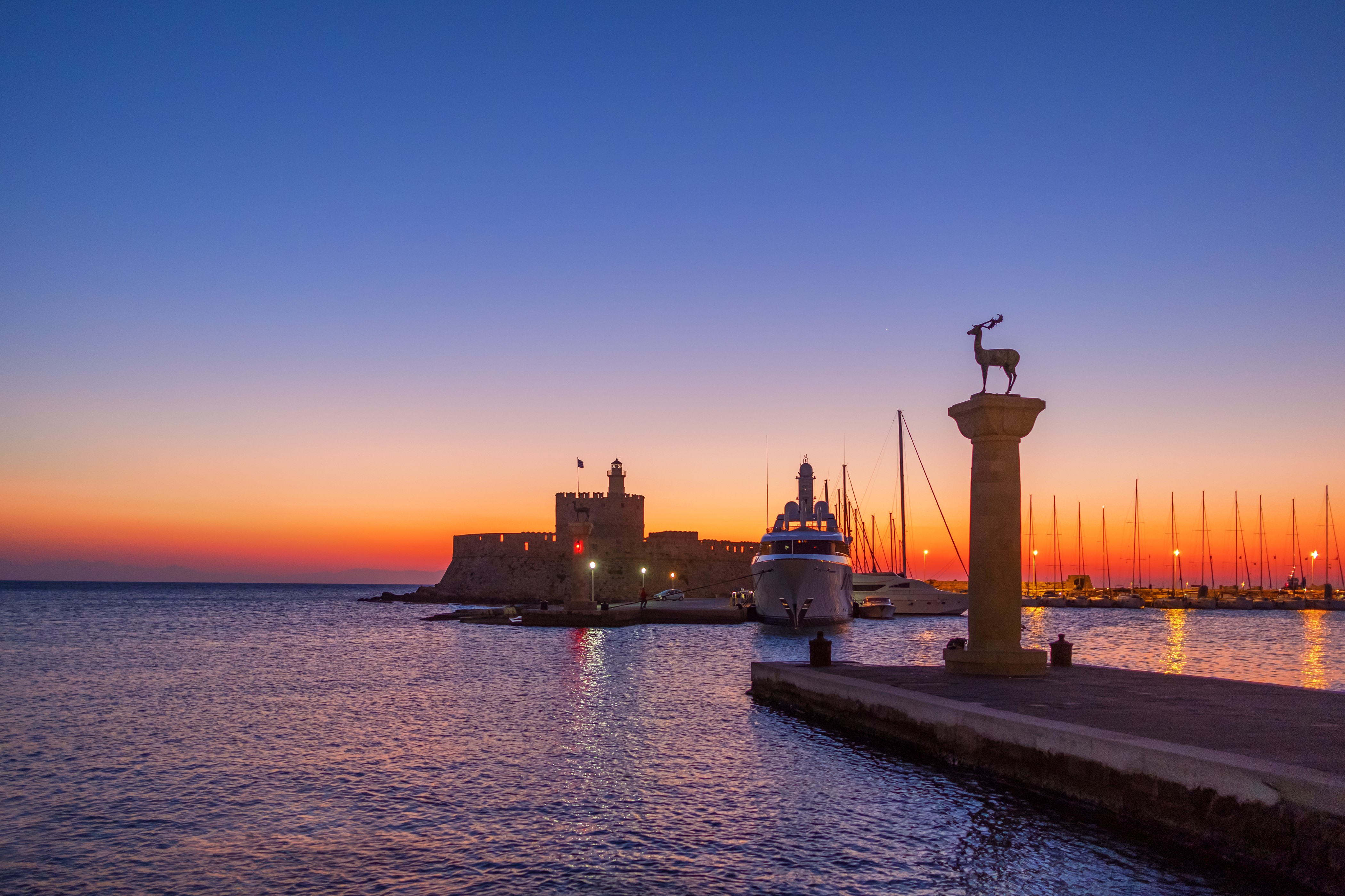 Mandraki Harbour Rhodes