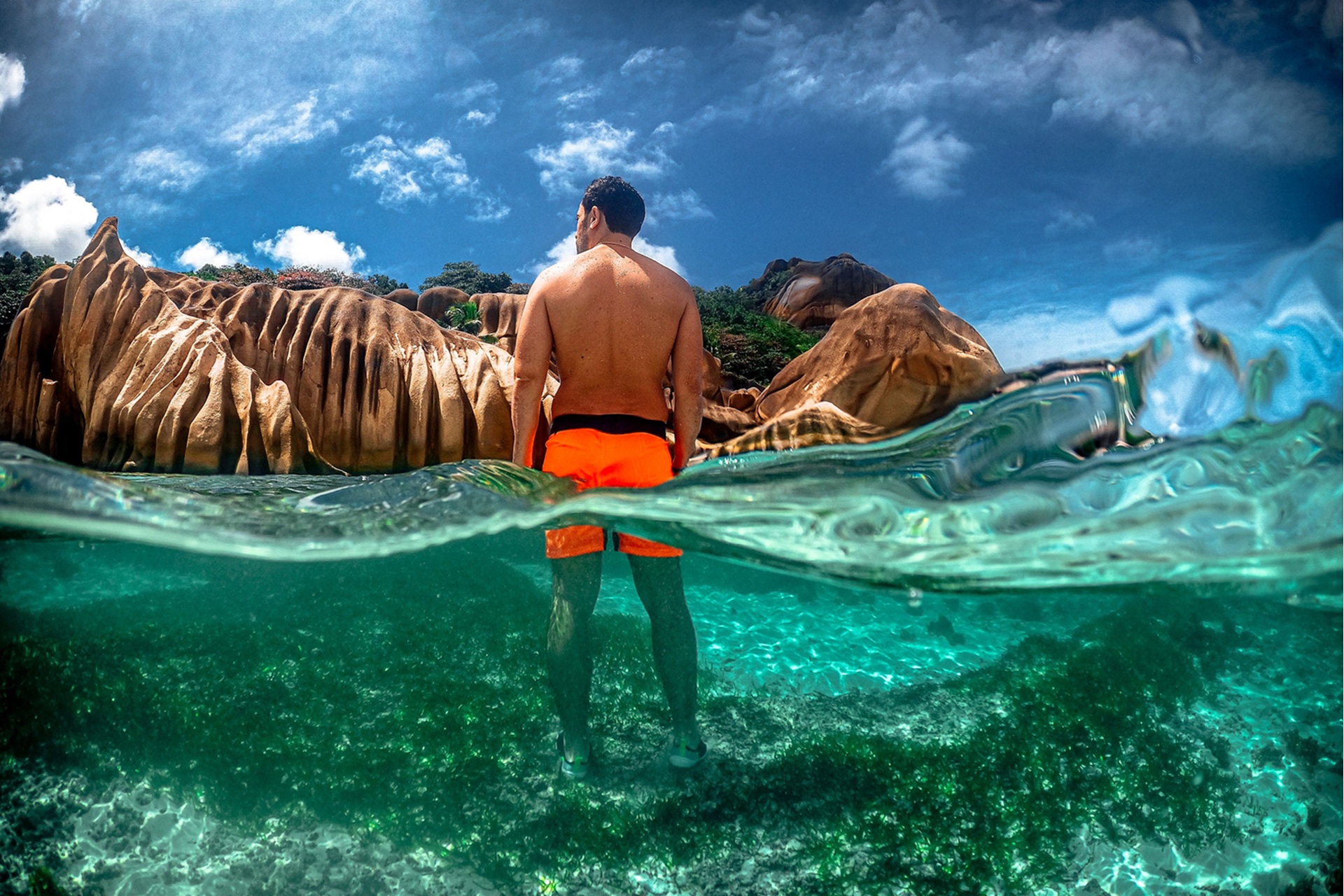 Snorkelling and swimming