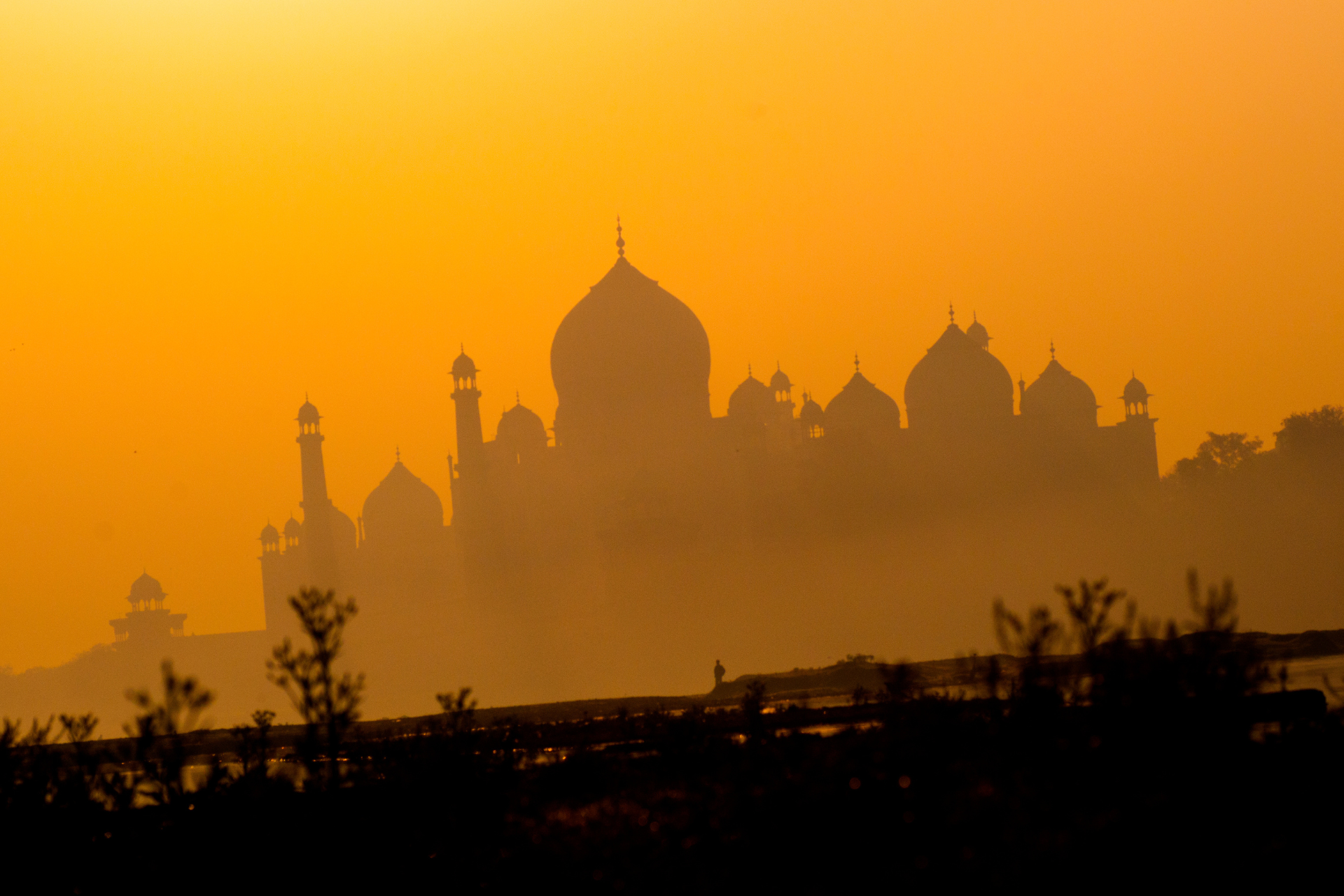 Sunrise at Taj Mahal
