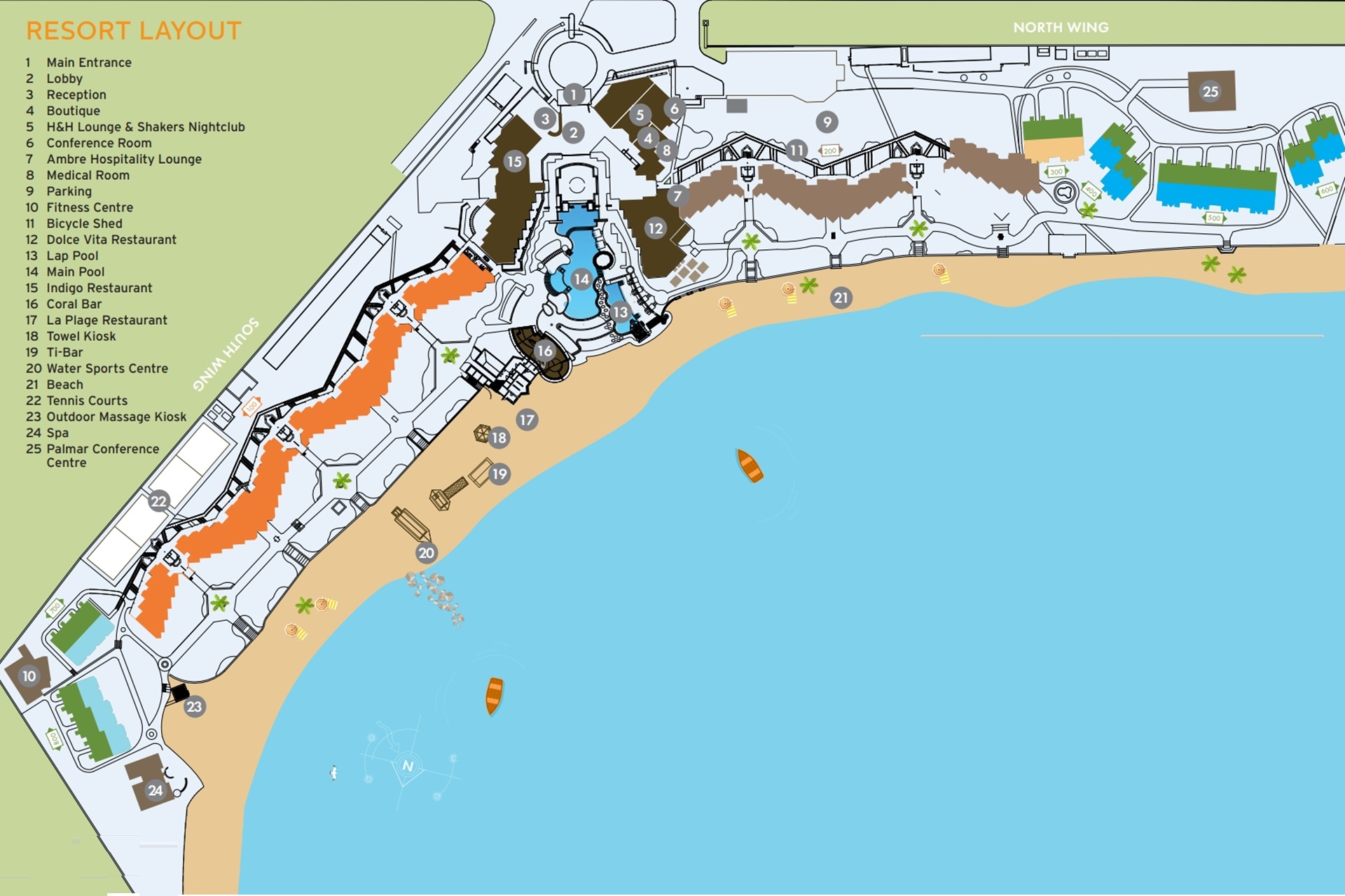 Ambre resort map