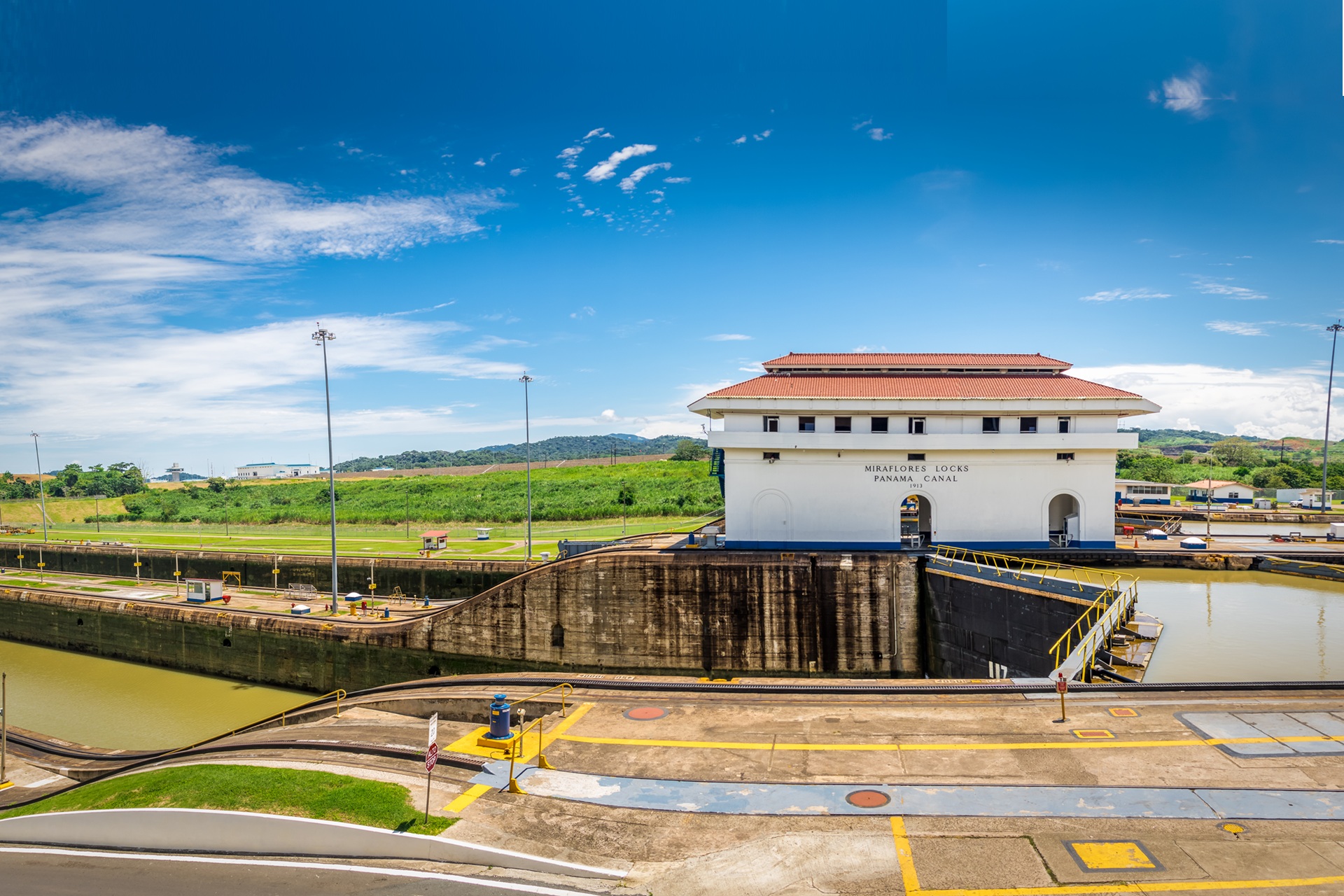 The Miraflores Locks Panama Canal