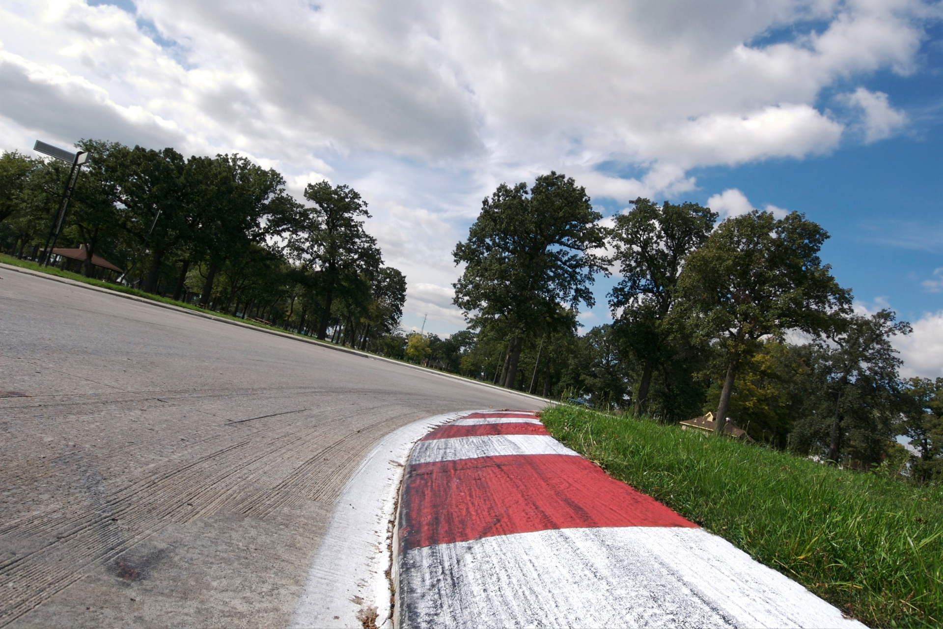 Close up of Grand Prix racing track