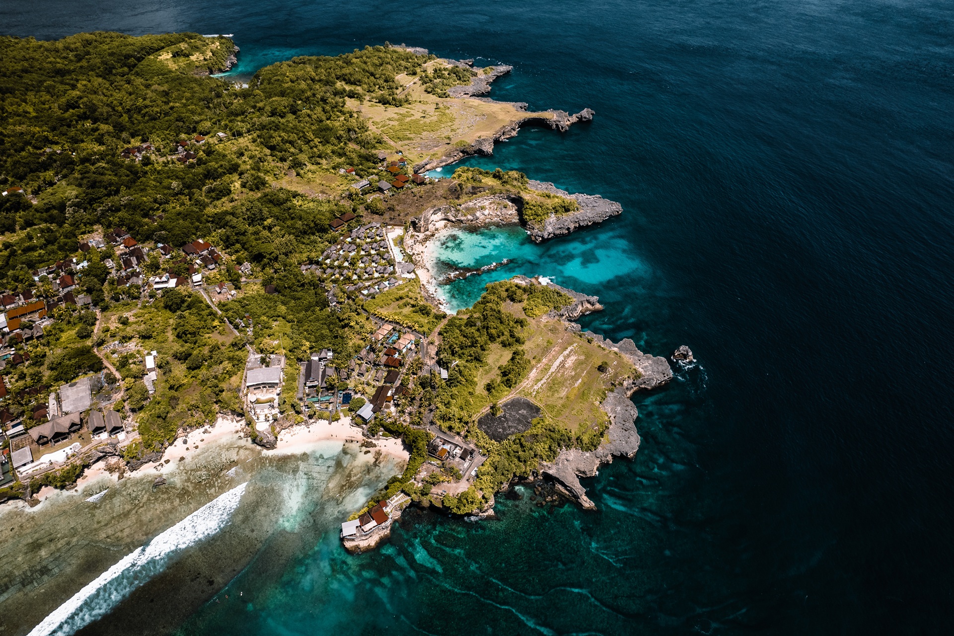 Nusa Lembongan Aerial View