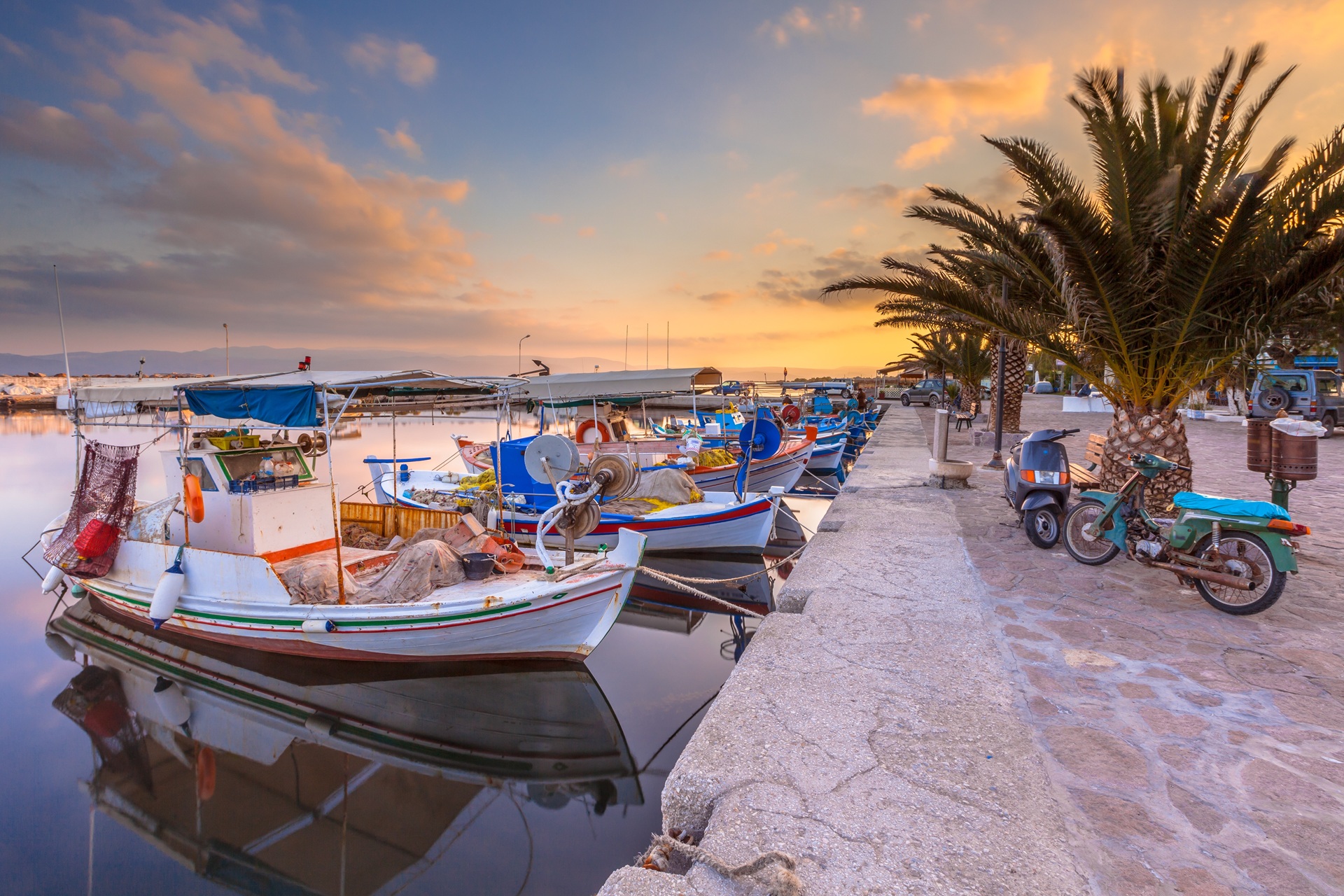 Greek Fishing harbour