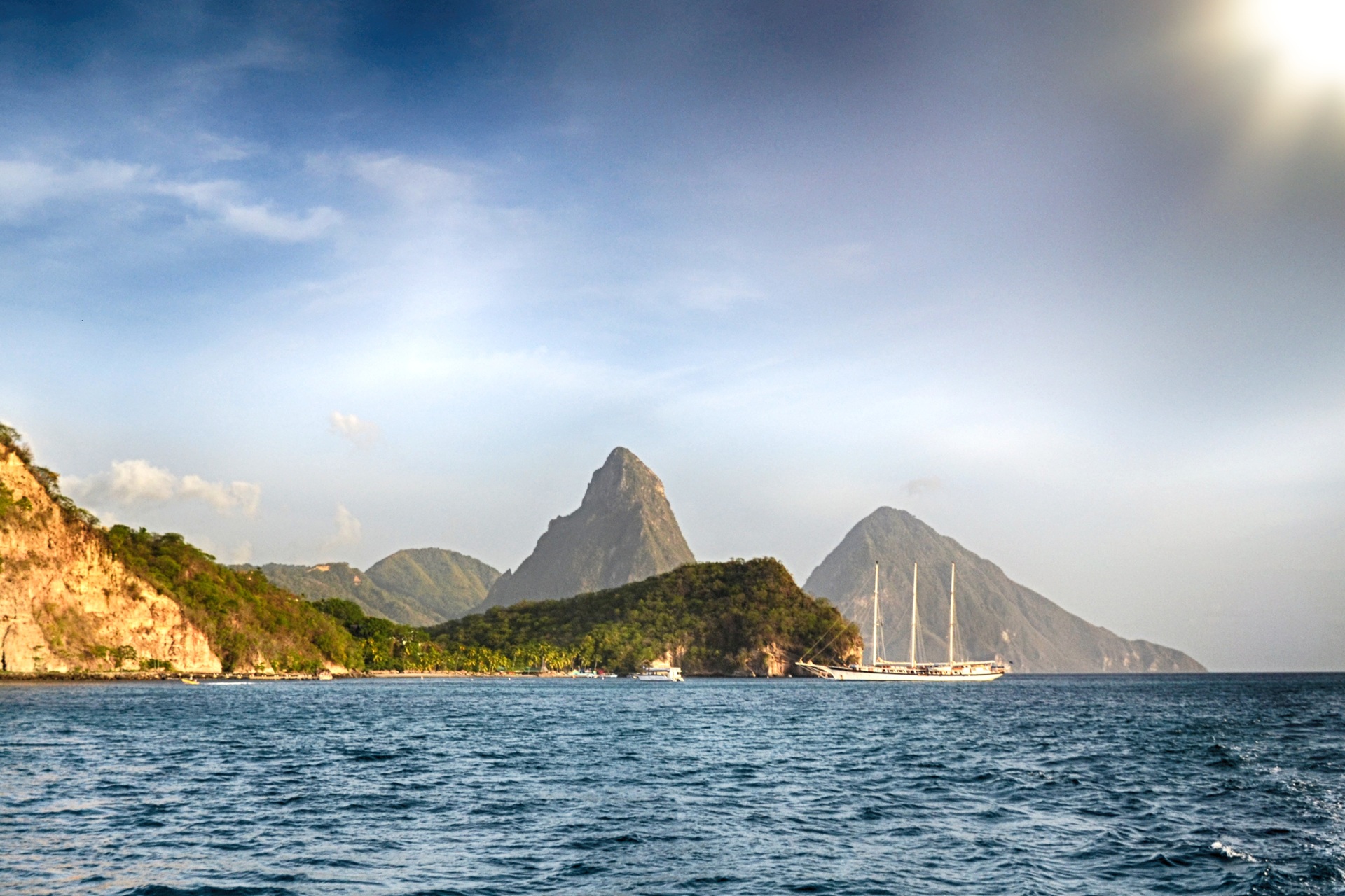 Les Pitons st Lucia