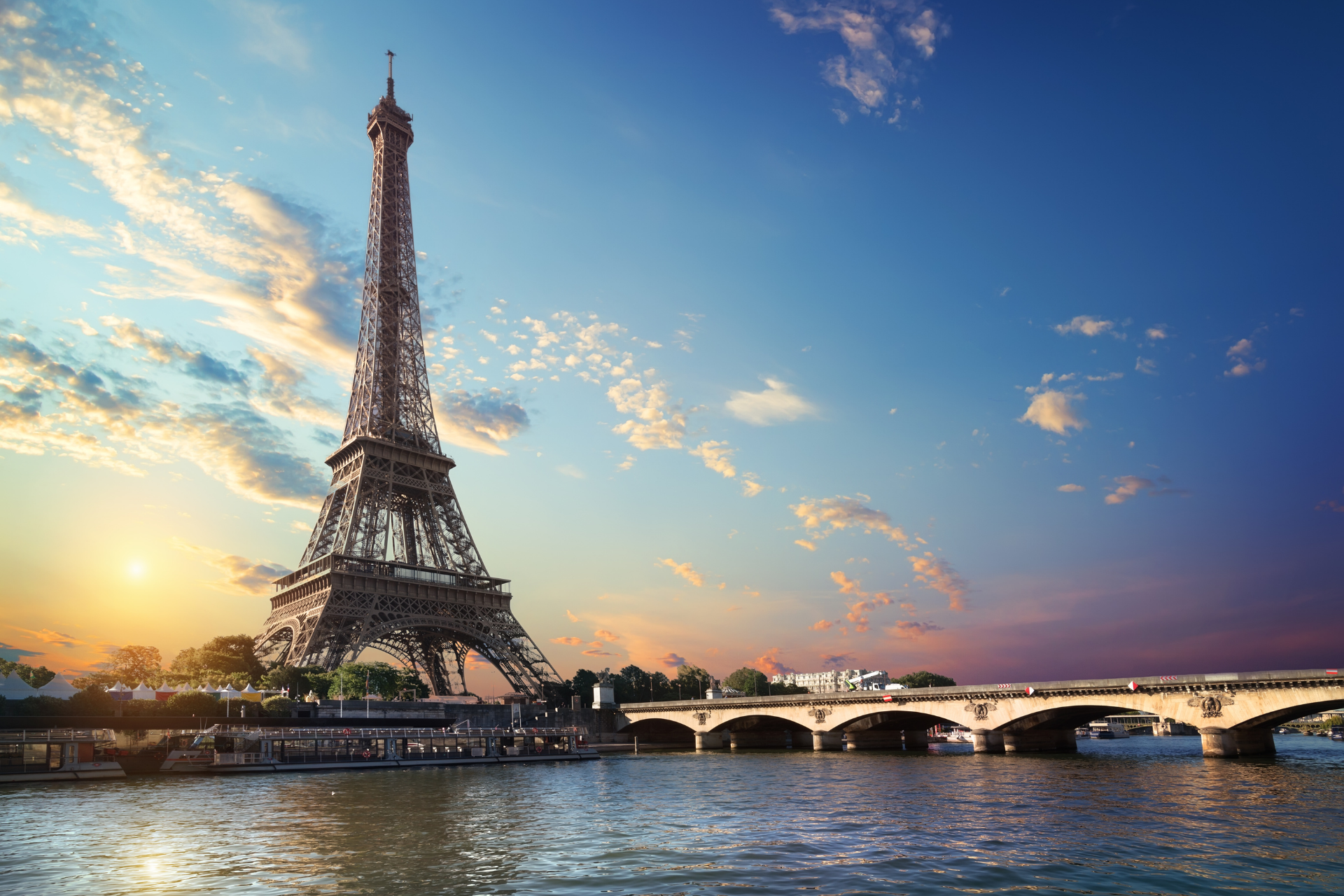 Eiffel Tower and River Siene