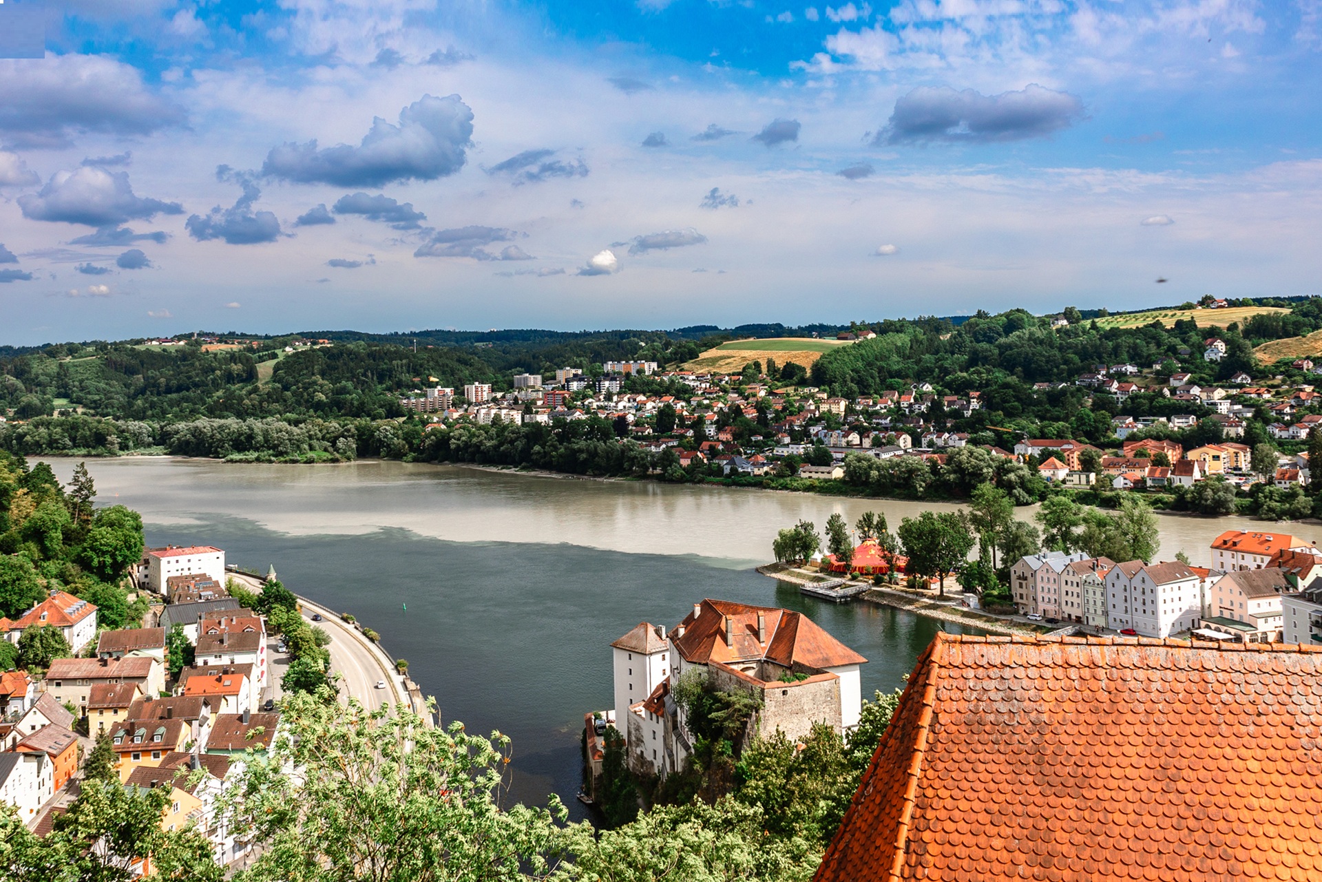 Panoramic View of Passau - Germany