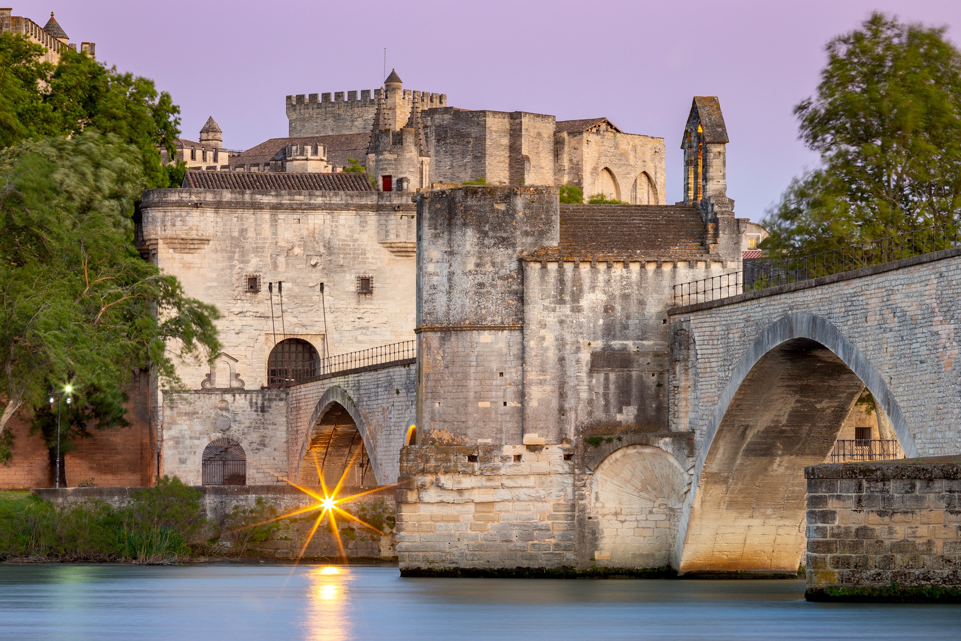 France avignon-bridge-of-st-benezet-over-the-rhone-river