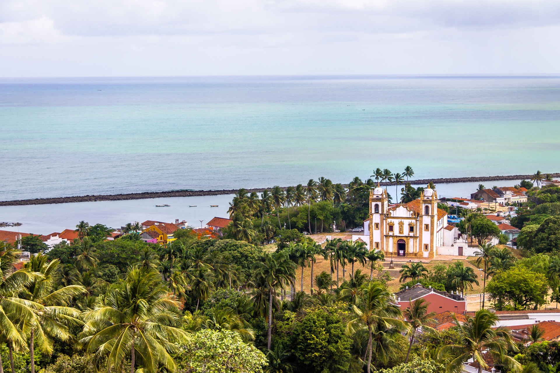 Aerial View of Olinda near to Recife
