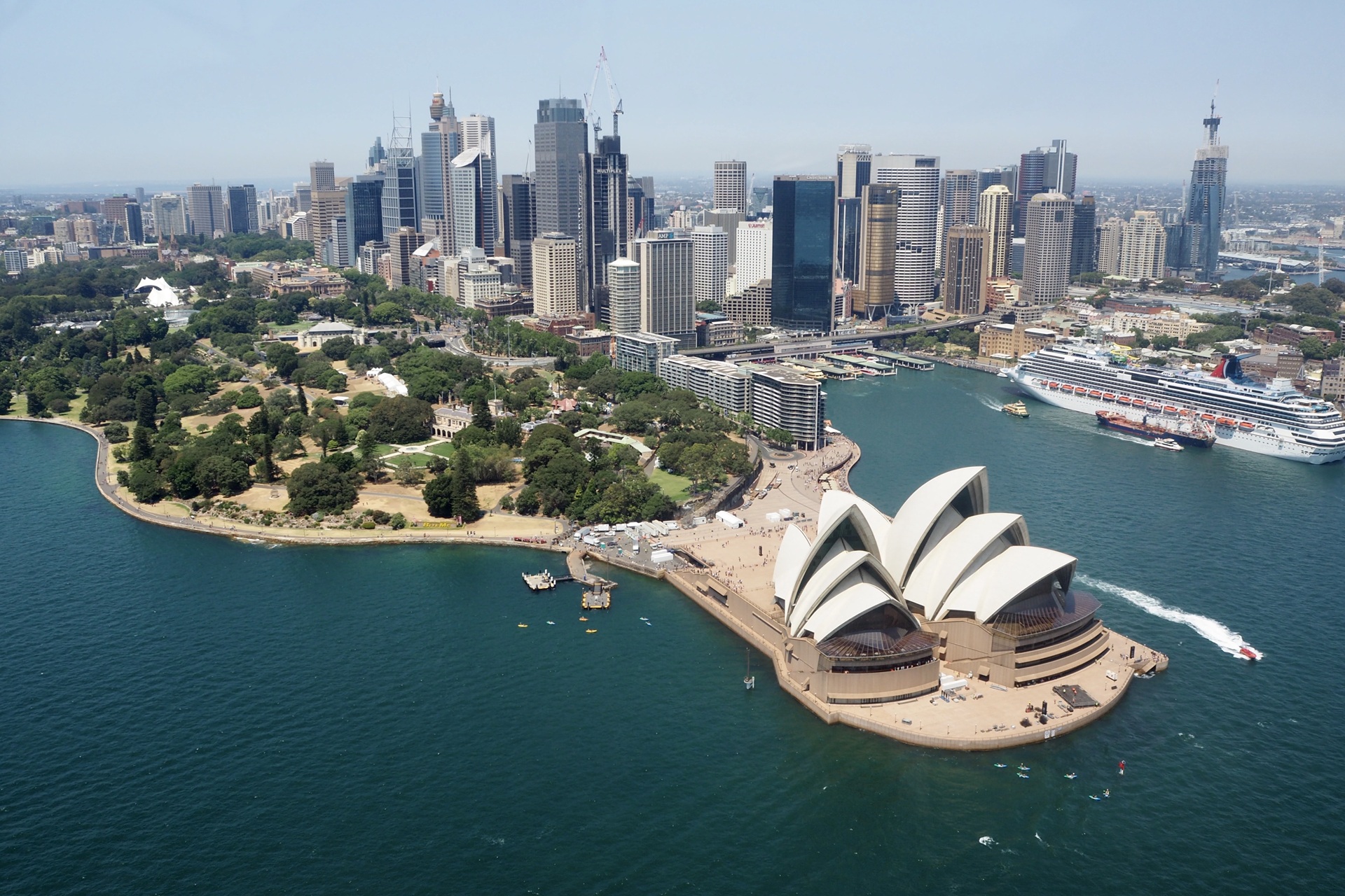 Sydney harbour and opera House