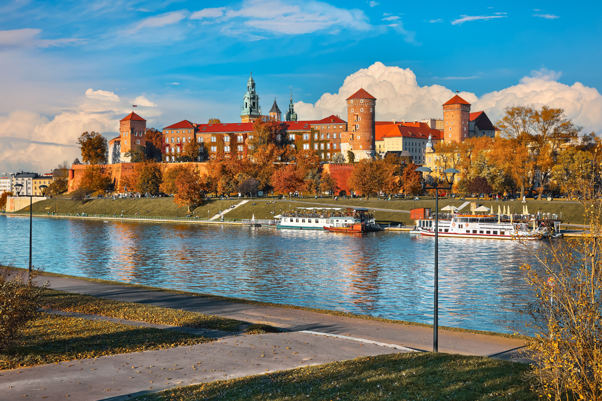 Krakow River and Building