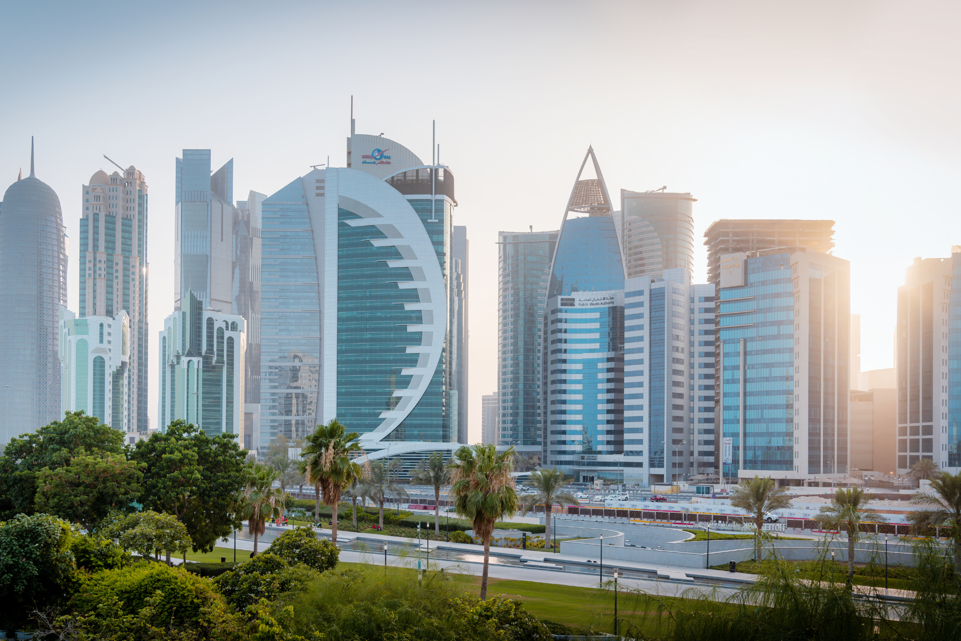Doha Skyline in Qatar