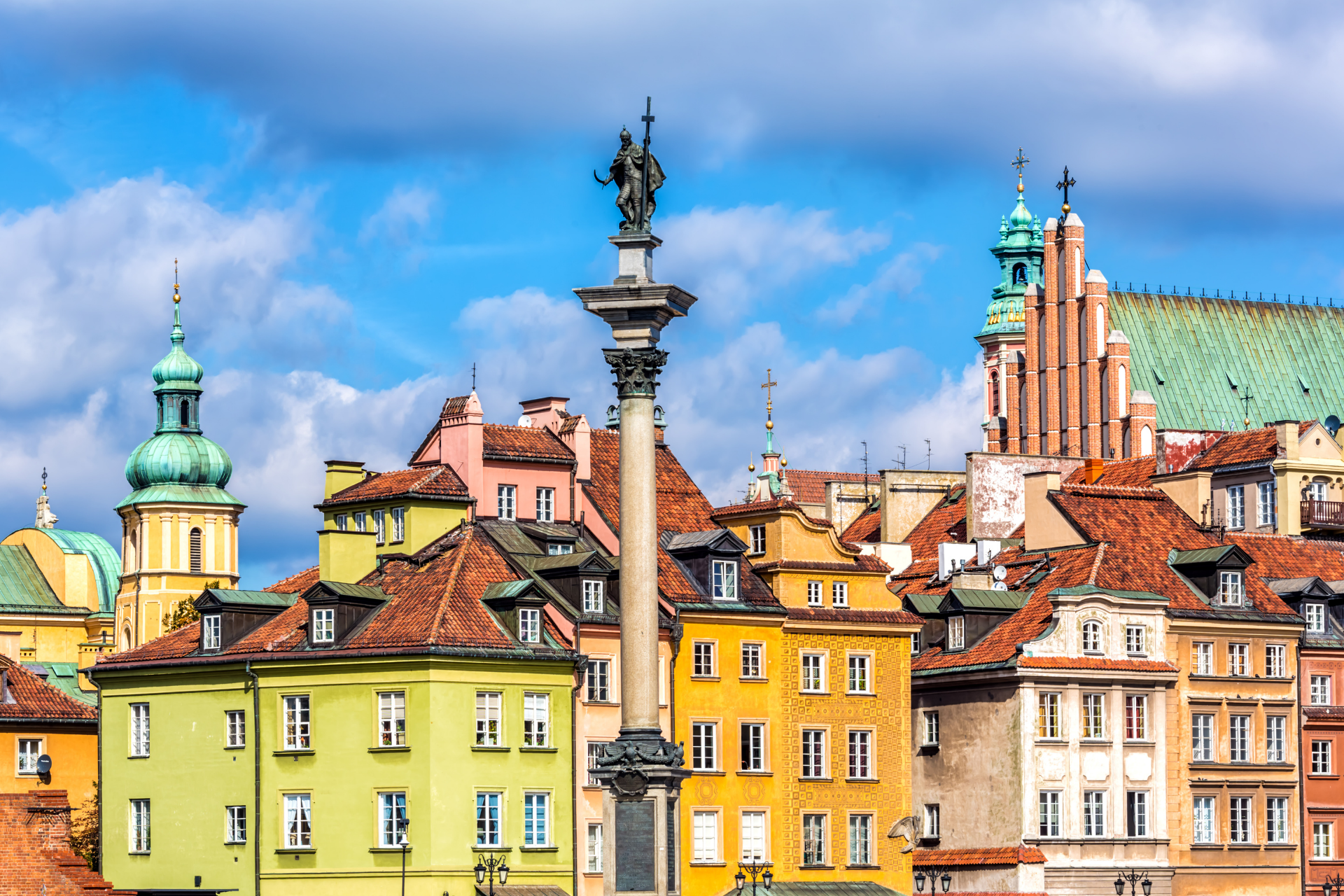Colourful Buildings in Warsaw