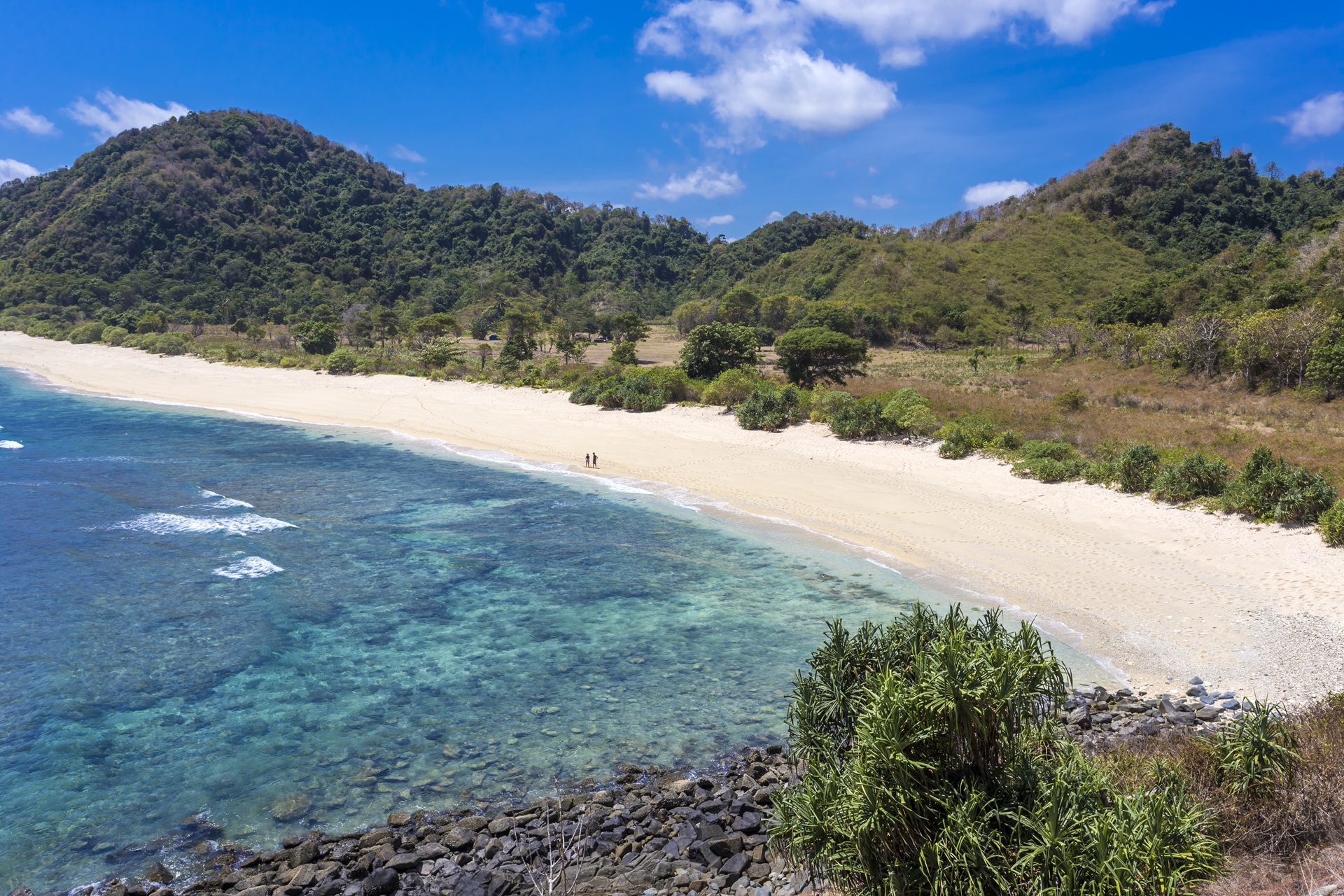 Lombok pristine white sand beaches