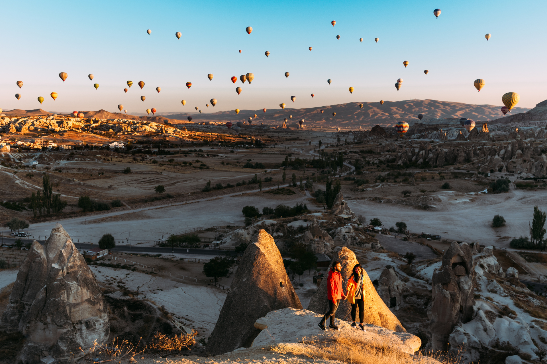 Hot Air Balloons over Cappadocia Turkey