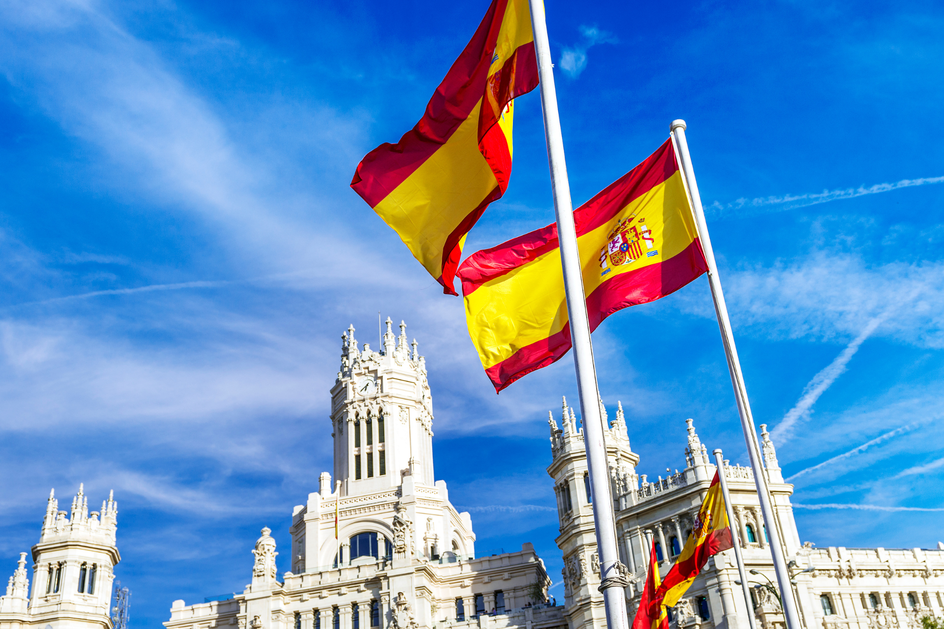 Spanish Flags in Madrid