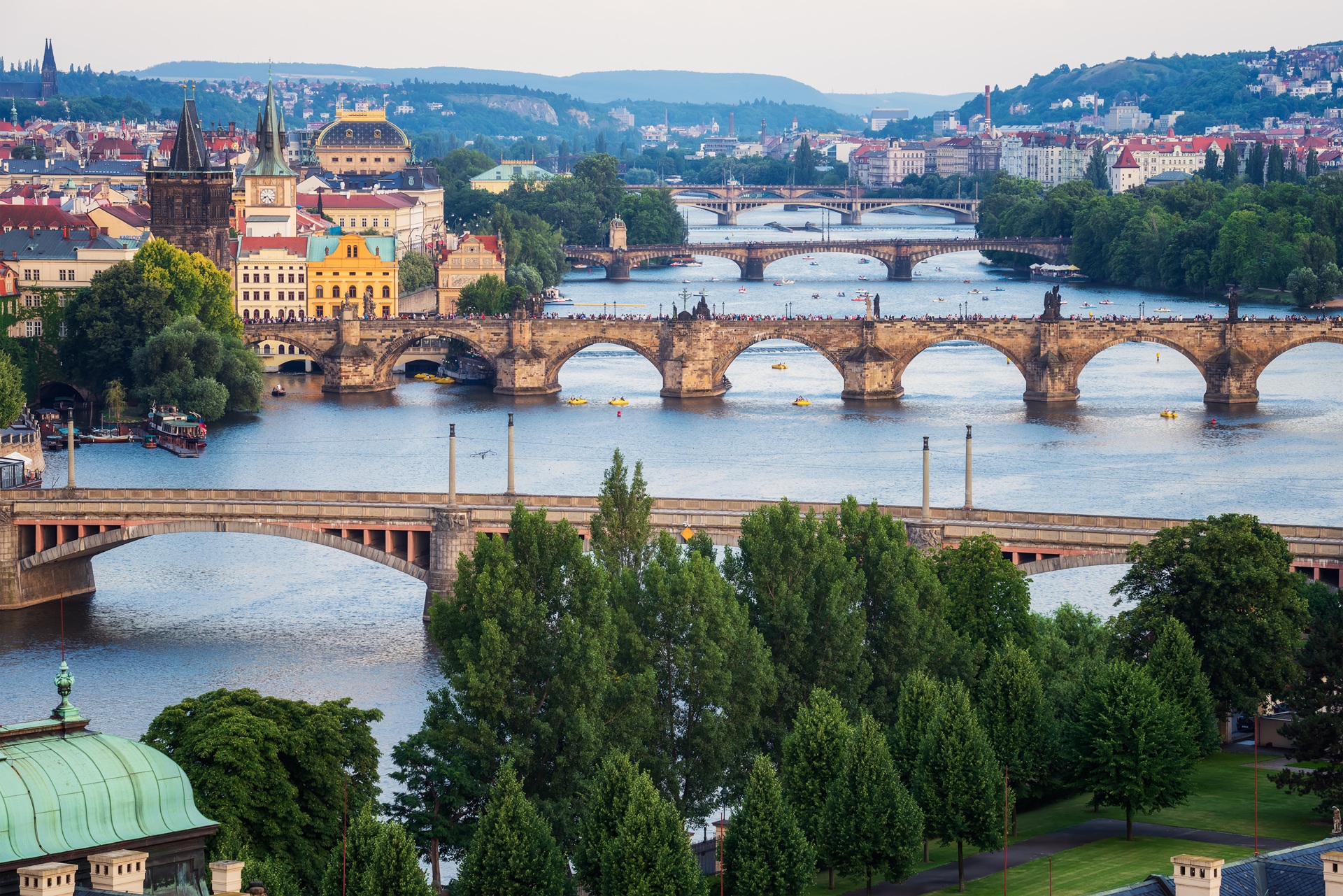 The Bridges of Prague on the Vtlava River