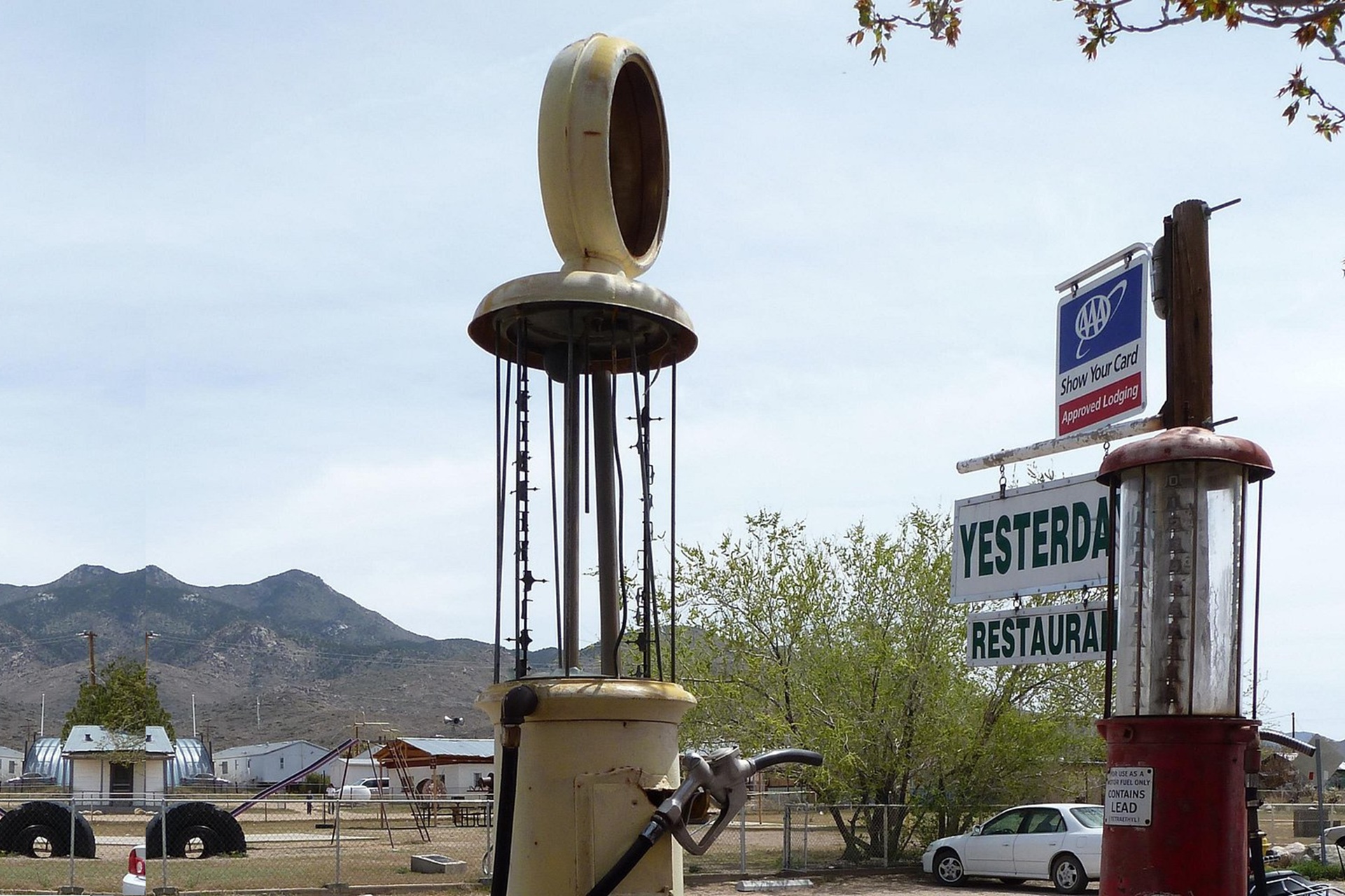 Route 66 old petrol pump