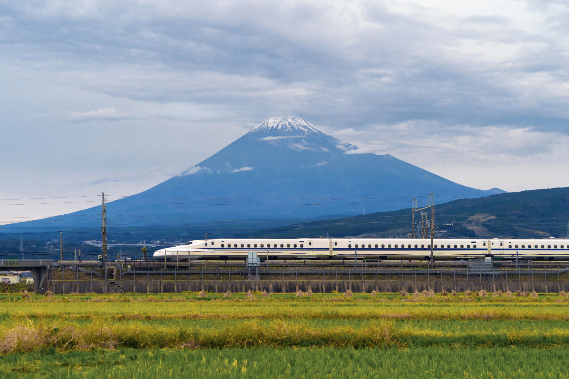 Mount Fuji and Bullet Trains