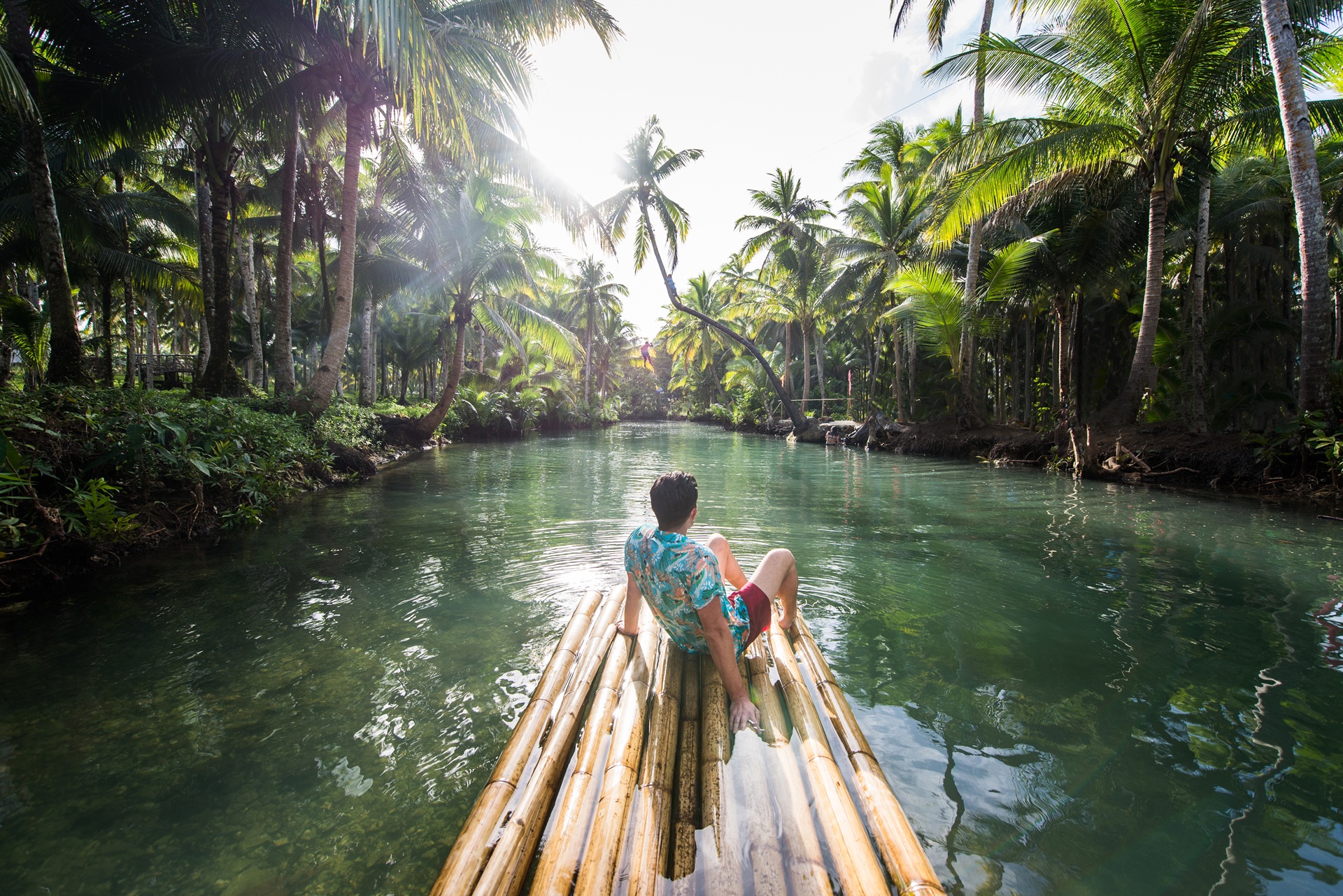 Bamboo rafting on the Martha Brae river in jamaica