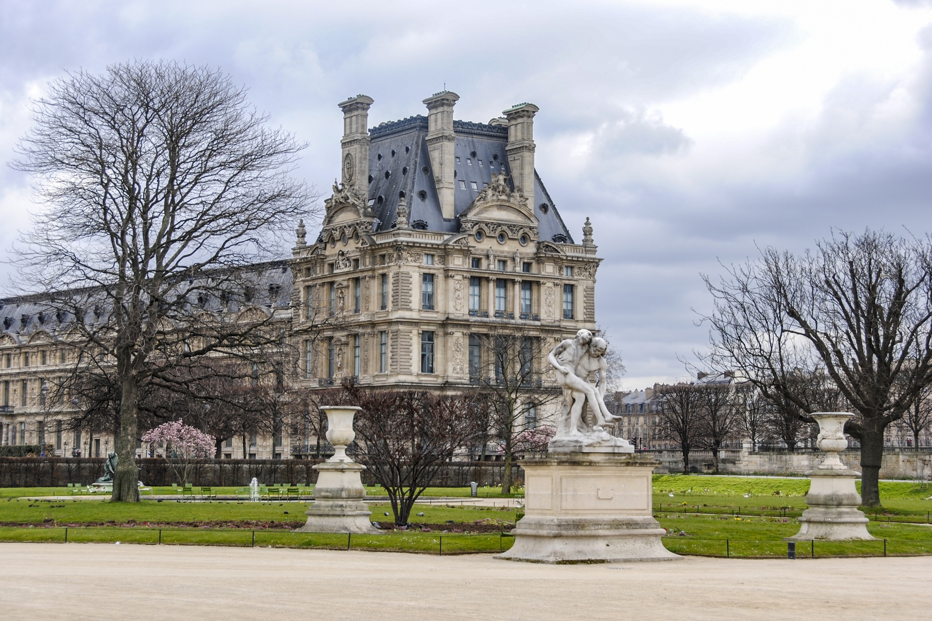 The Tuilieres gardens at the Louvre
